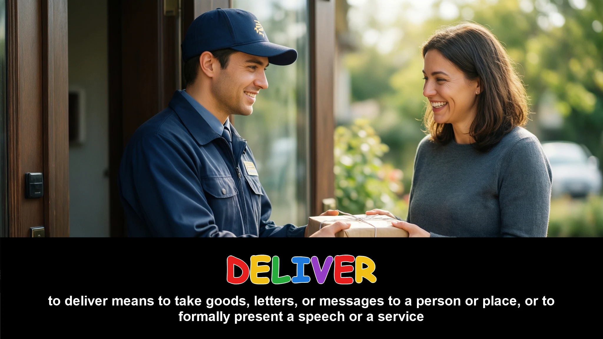 English Illustration for deliver